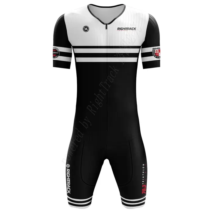 Nouveau Triathlon 70.3 Trisuit Champ du monde combinaison à manches courtes vêtements natation cyclisme course