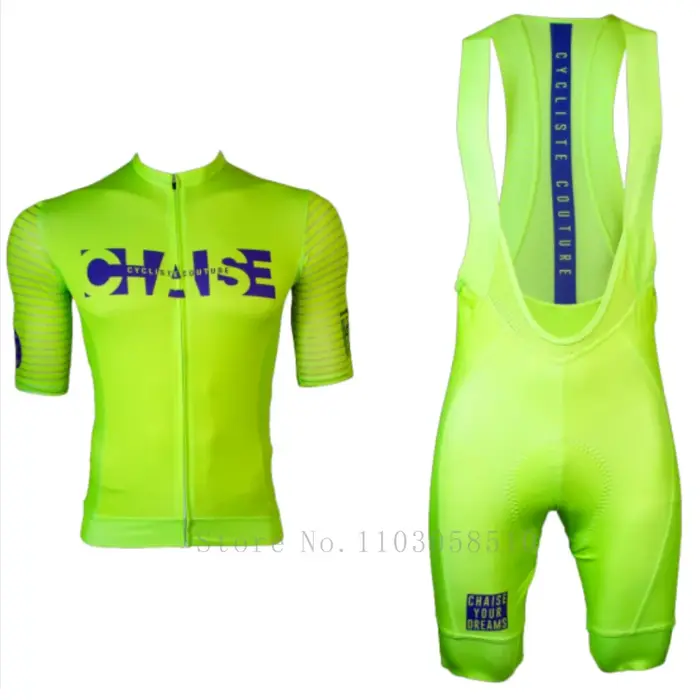 Chaise Cycliste Maillot de cyclisme ensemble vêtements hommes vtt vélo à manches courtes chemise route cuissard Kit