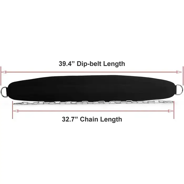 Ceinture côtelée lestée avec JODouble D-Ring, sangle de soutien dorsal, équipement de gymnastique à 