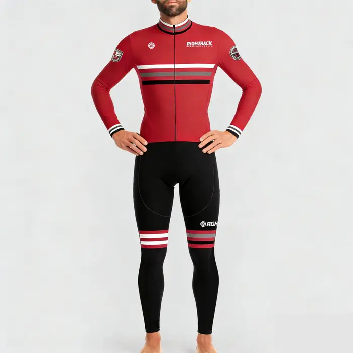Combinaison de triathlon d'hiver en polaire thermique