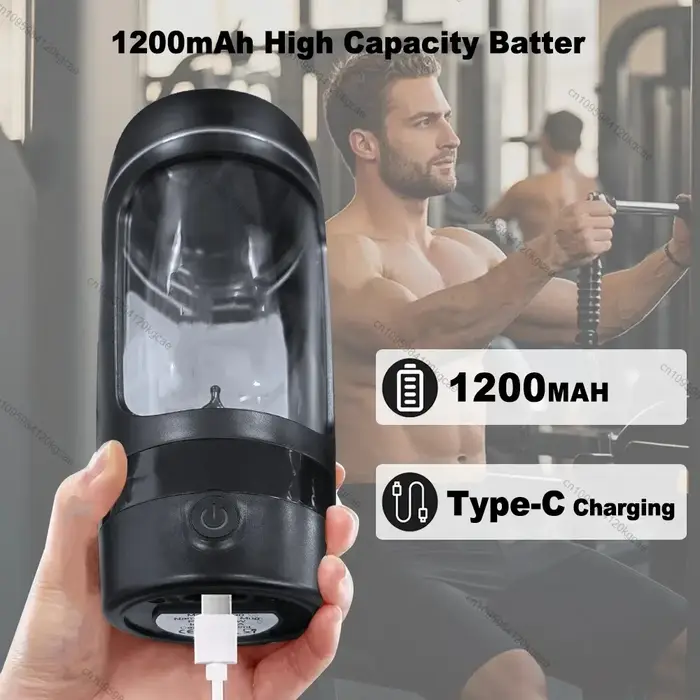 Bouteille Shaker électrique Portable USB pour protéines de lactosérum