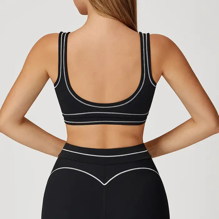 Soutien-gorge de sport respirant anti-transpiration pour femmes, soutien-gorge de yoga, sous-vêtements de fitness antichoc, haut de sport pour la gym, soutien-gorge de sport push-up
