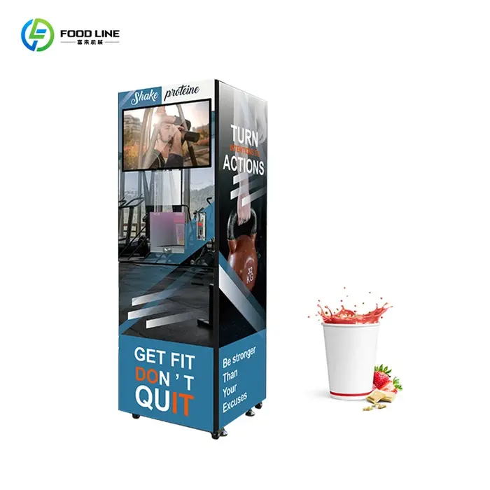 Distributeur de gobelets pour machine à boissons protéinées de qualité supérieure, personnalisé par 