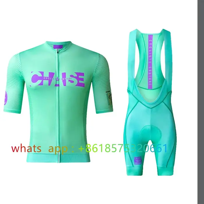 Chaise Cycliste Maillot de cyclisme ensemble vêtements hommes vtt vélo à manches courtes chemise route cuissard Kit