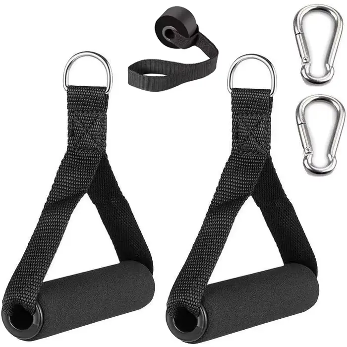 Poignée de gymnastique poignées en mousse Extra larges pour Fitness Crossfit levage traction entraînement robuste anneau en D tirer corde câble Tube accessoires