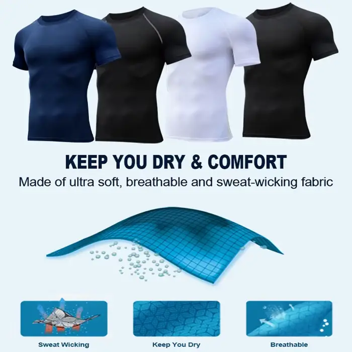 Chemises de compression à imprimé araignée pour hommes, t-shirt de course athlétique, t-shirts à séc