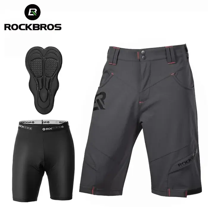 ROCKBROS short de vélo homme respirant été Sports de plein air short de vélo pantalon vtt route sous