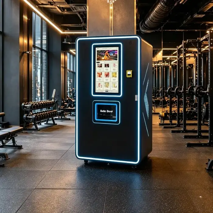 Distributeur intelligent de boissons protéinées personnalisées avec écran tactile et paiement sans a