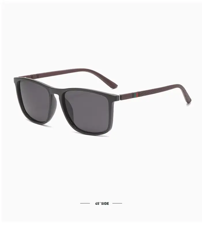 Lunettes de soleil de sport pour hommes, polarisées, confortables, carrées, légères, accessoire avec