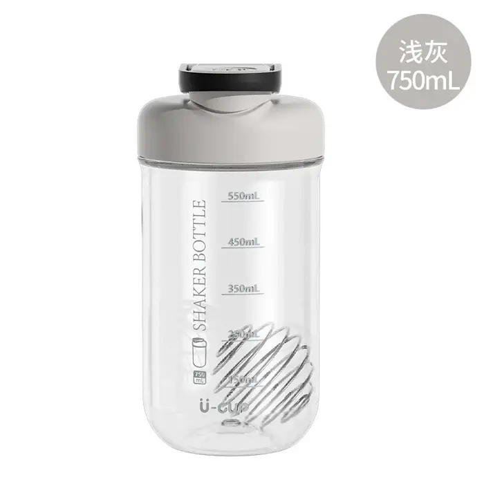 Bouteille d'eau en plastique Tritan de 500 ml grande capacité pour shake protéiné