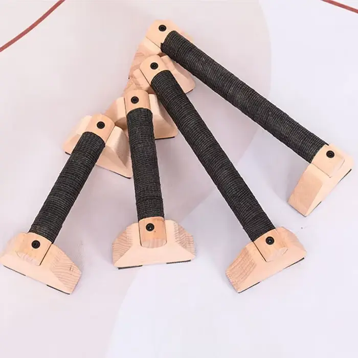 1 paire de poignées de support de traction en bois massif