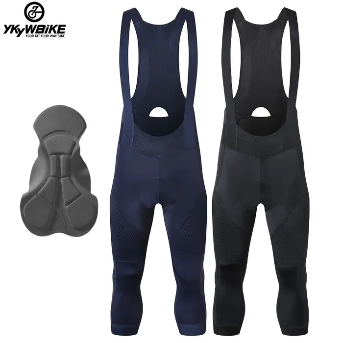 Ykywbike hommes cyclisme cuissard 3/4 hommes 6 heures Ride rembourré Shorts Pro route vélo collants 