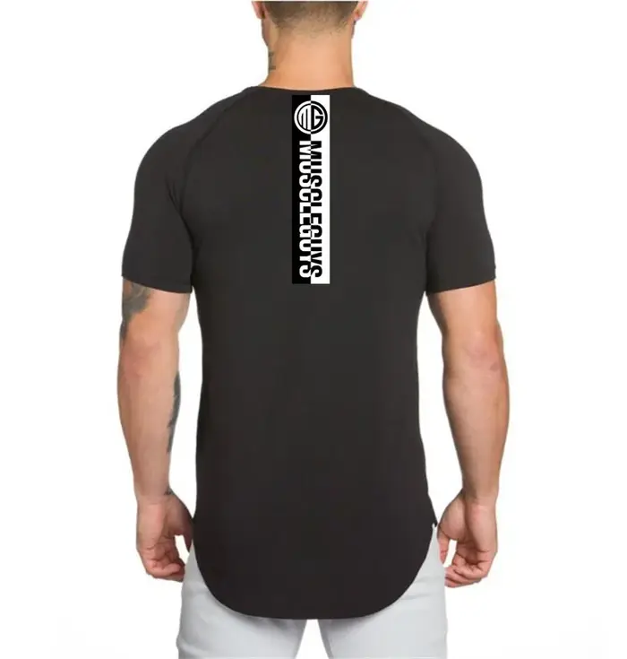 Vêtements de sport pour la musculation et la course à pied, t-shirts à manches courtes pour hommes, 