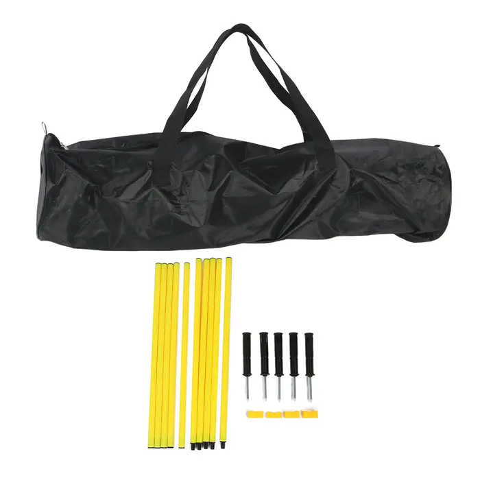 Bâtons d'agilité avec boucles de base, entraînement de football, sports, 1.5m