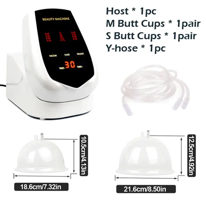 Machine de levage de fesses sous vide, tasses de grande taille, thérapie de levage par aspiration, p