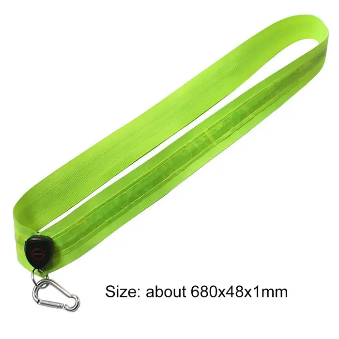 LED ceinture de course réfléchissante Rechargeable cyclisme LED bretelles sécurité nocturne randonnée en plein air Jogging marche équipement léger