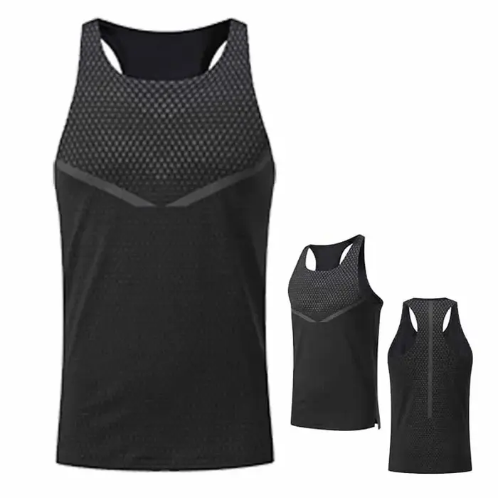 Gilet de course pour hommes, vêtements d'entraînement en plein air, T-shirt sans manches, débardeur 