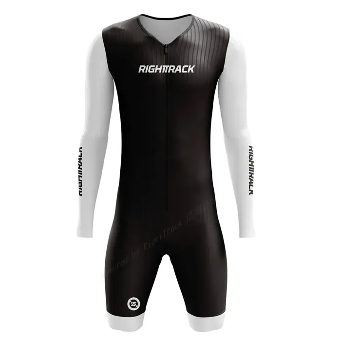 Righttrack Sport hommes cyclisme combinaison Performance à manches longues séchage rapide Protection Uv Speedsuit Trisuit vélo de route vtt vêtements