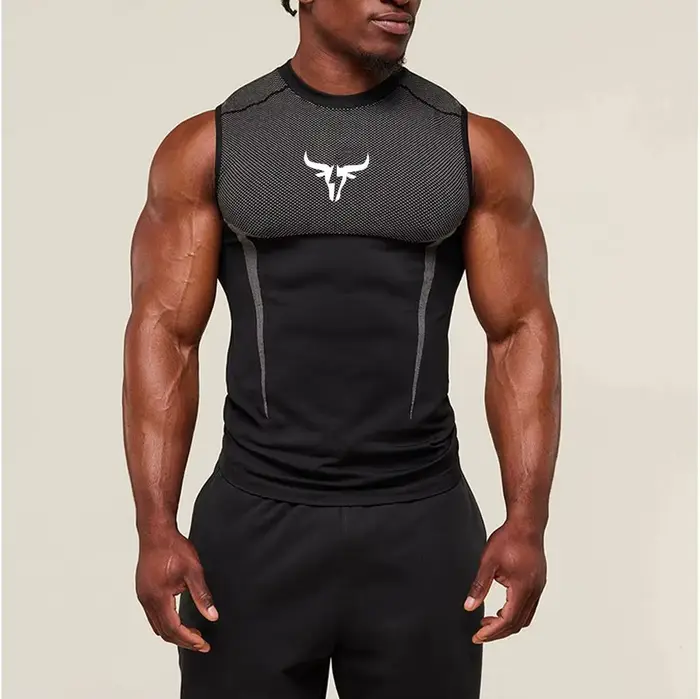 Débardeur Homme de Fitness à Séchage Rapide, Respirant, pour Entraînement en Extérieur, Course à Pie