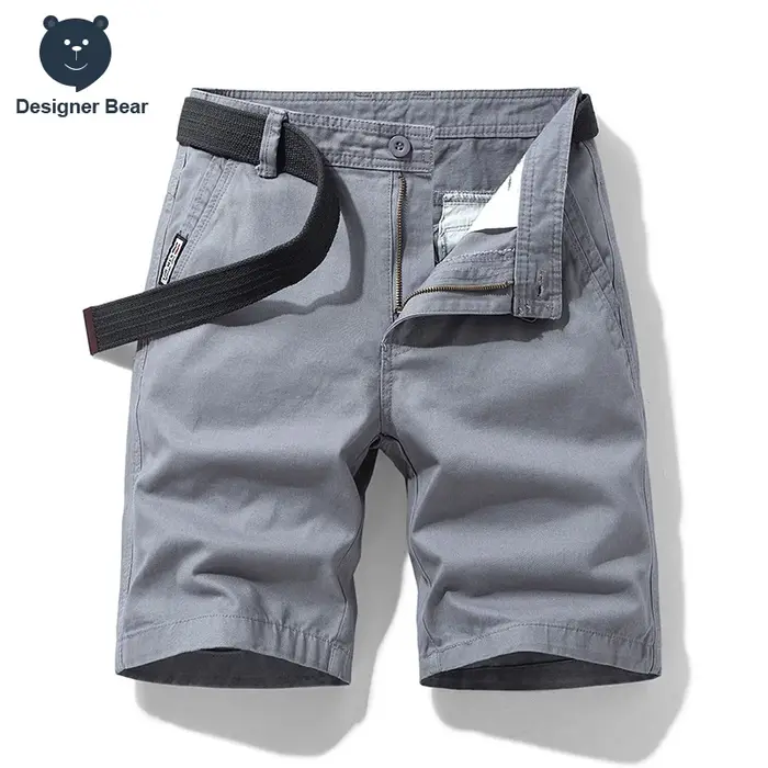 Shorts Cargo Baggy Homme 2026 de Marque – Bermuda de Travail Multi-Poches en Coton pour l'Été