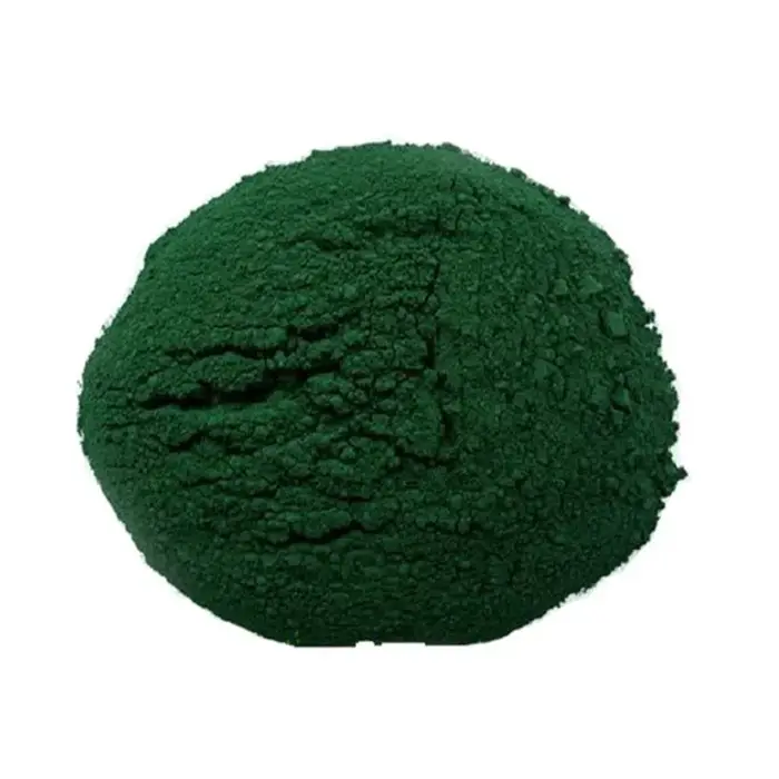 Bouteille de poudre de spiruline