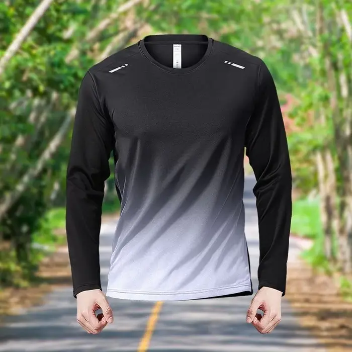 Combinaison de sport respirante pour hommes, vêtement de sport moulant à haute élasticité pour hommes, vêtements de course à séchage rapide pour hommes