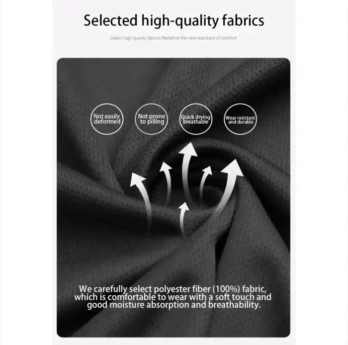 Maillots de football et hauts de sport confortables à col rond