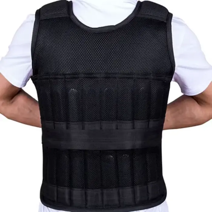 Nouvelle veste d'entraînement équipement de Fitness de gymnastique 15/35KG gilet de poids de chargement réglable