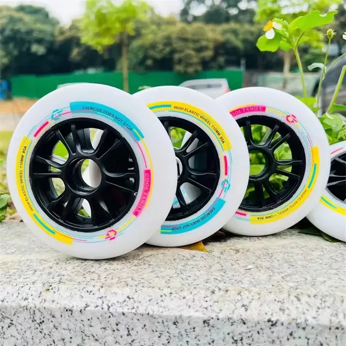 Roue de patins de vitesse en ligne à haute élasticité 85A pour la course sur piste intérieure, bon r