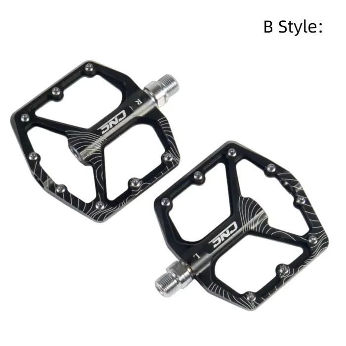 Pédales de vélo CNC Mtb, accessoires de vélo pour VTT, plateforme plate antidérapante, roulements, p