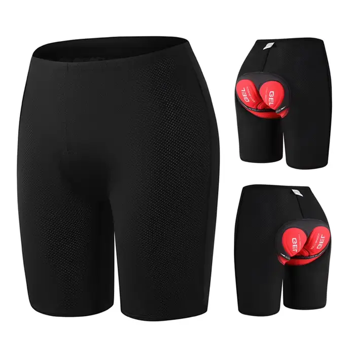 Short de cyclisme rembourré pour hommes