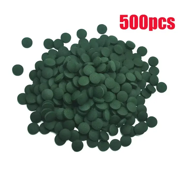 500/1000/1250 pièces comprimés de spiruline de haute pureté enrichissement alimentaire pour animaux