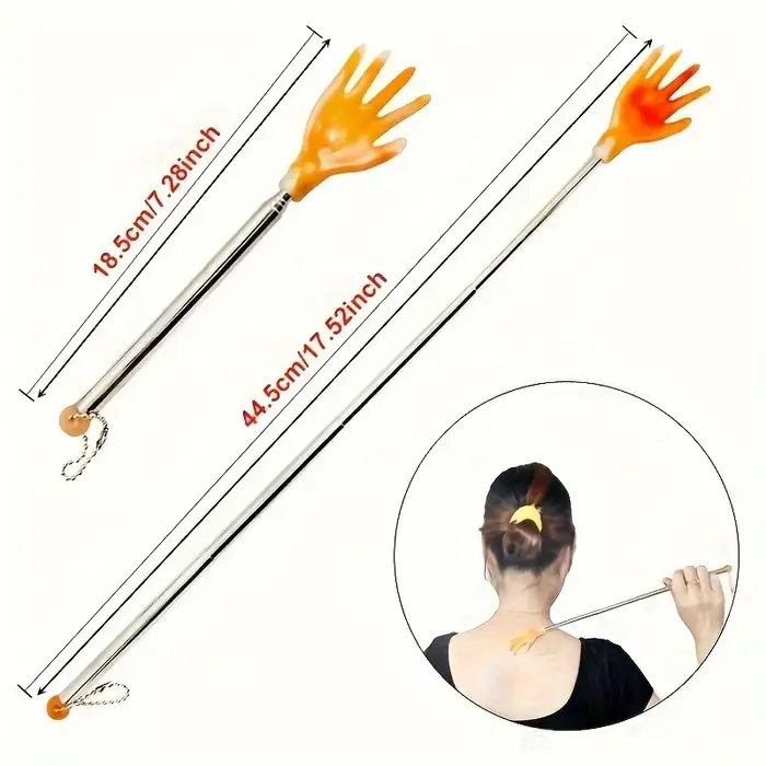 Masseur et gratte-dos portable (modèle double usage)