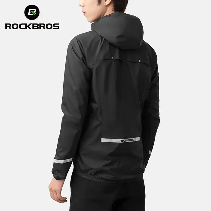 ROCKBROS imperméable cyclisme veste imperméable léger moto manteau de pluie respirant réfléchissant 