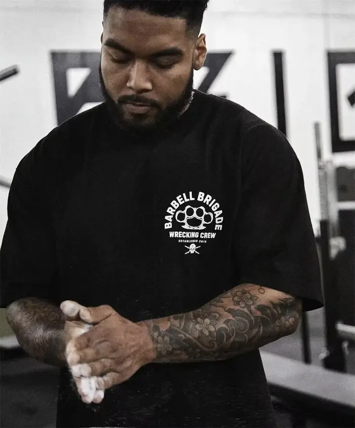 T-shirt de sport et de fitness Barbell Brigade pour hommes et femmes
