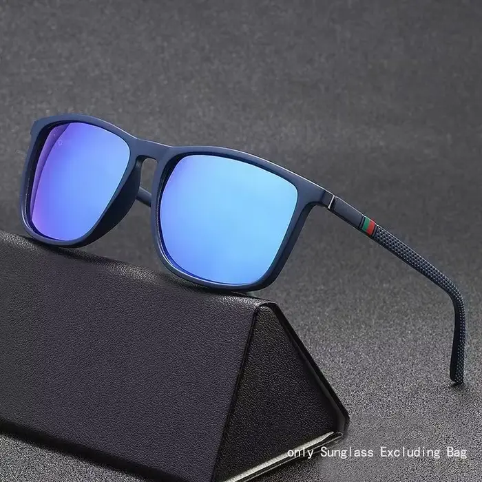 Lunettes de soleil de sport pour hommes, polarisées, confortables, carrées, légères, accessoire avec Origina