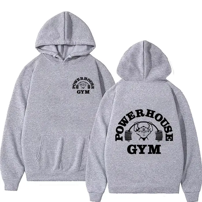 Powerhouse Gym Logo hommes et femmes sweats à capuche Harajuku Geek Fitness