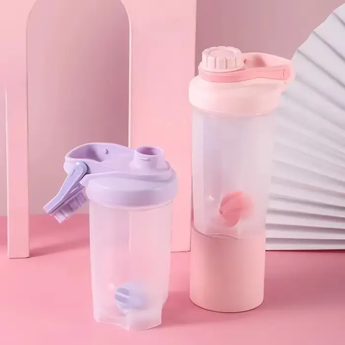 Bouteille Shaker de sport Portable, tasse de protéines en plastique pour salle de sport, mélange de protéines en poudre, tasse d'eau de sport sans BPA, 1 pièce