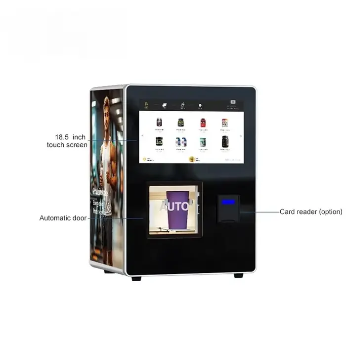 Distributeur automatique de shakes protéinés, équipement commercial professionnel pour la distribution précise de poudre de protéines