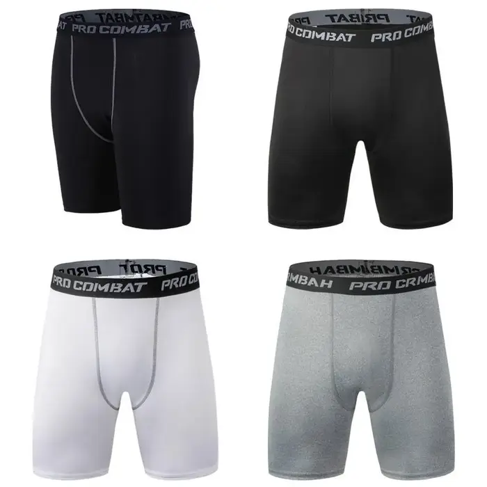 Hommes musculation Shorts Fitness entraînement entrejambe culotte de gymnastique mâle Muscle vivant élastique Compression collants maigre Leggins Hombre