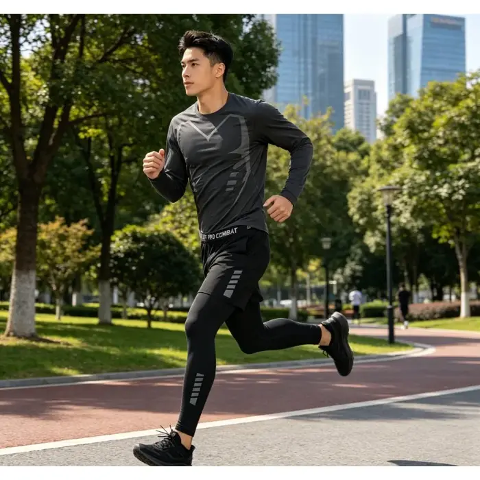 Nouvelle mode, ensemble de vêtements de sport pour hommes en 3 pièces