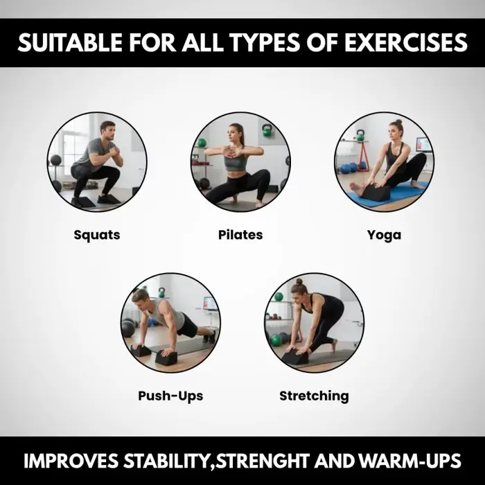 Bloc compensé pour squats