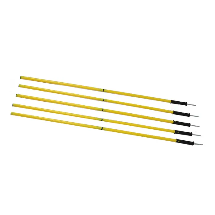 Bâtons d'agilité avec boucles de base, entraînement de football, sports, 1.5m
