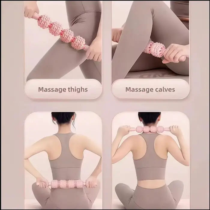Rouleau de massage ergonomique portatif pour points de pression