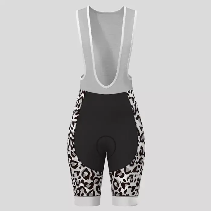 Ensemble de maillot de cyclisme imprimé léopard nickel é pour femme