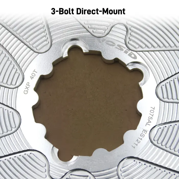 EVOSID – plateau de vélo de route en gravier, 3 boulons, dents larges et étroites, décalage de 0mm, 