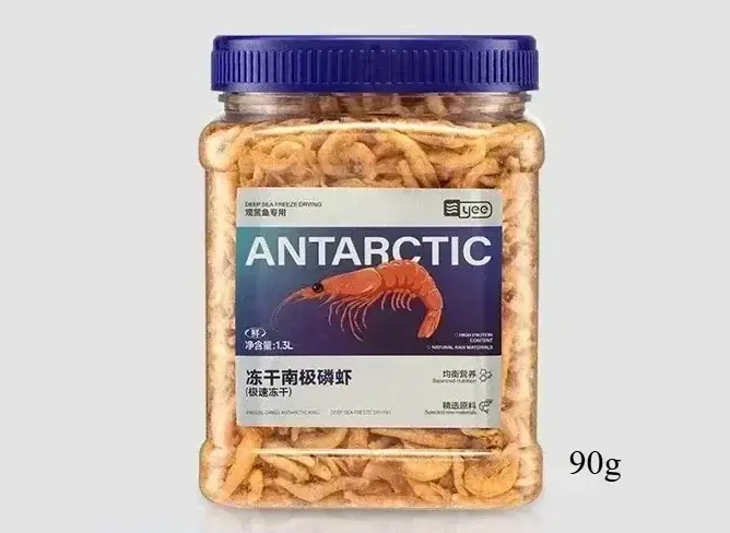Le Krill antarctique lyophilisée YEE est riche en protéines et contient une astaxanthine qui peut améliorer la couleur
