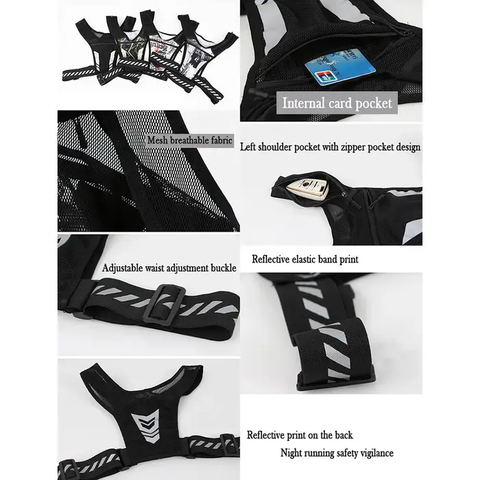 Gilet de support pour téléphone de course