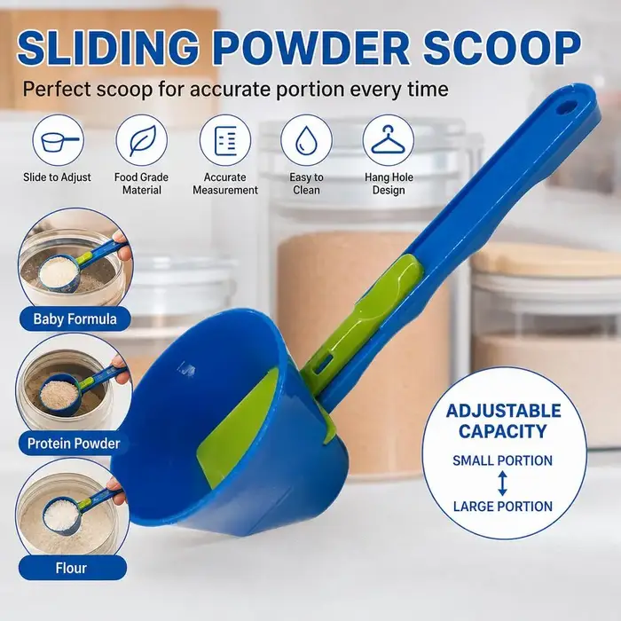 1PCS Cuillère doseuse créative anti-déversement pour protéines en poudre