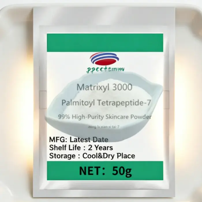Poudre de Palmitoyl Tetrapeptide-7 (Pal-tetrapeptide-7) de haute pureté